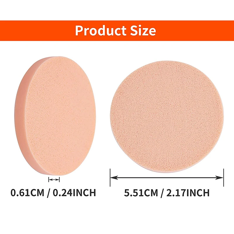 12Pcs/set Facial Foundation Powder Puff Wet and Dry Use Soft Makeup Sponge Beauty Blenders Cosmetic Face Cleaning Makeup Tools