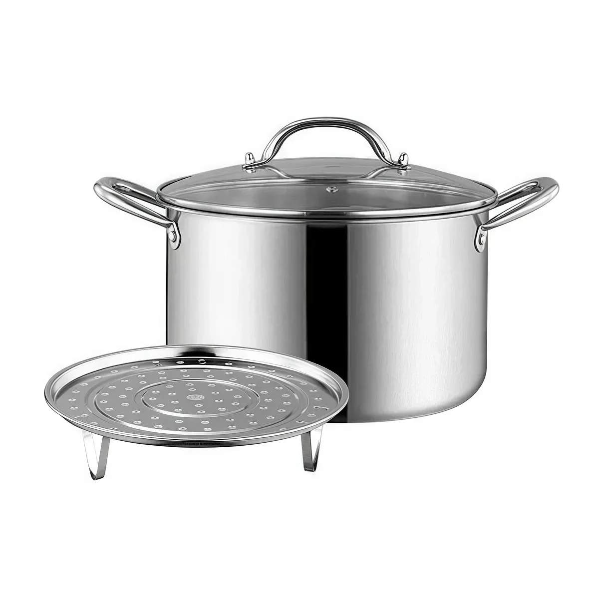Induction Compatible Pot Cooking Pots With Lid Home Cooking Effective Cooking Design Glass Lid With Steam Vent