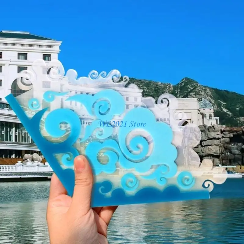 G5GC مروحة قالب من السيليكون الحلي الجبس المعطرة قطرة الغراء الراتنج قالب للزينة