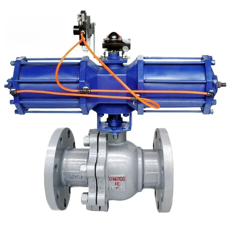 High Torque Pneumatic Double Cylinder Piston Actuator for AW Series 0.4-0.7MPA Double Acting Spring Return 90 Degree Rotation