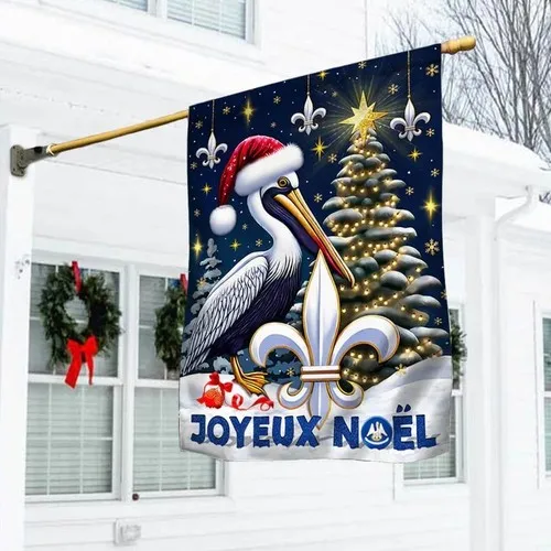 Louisiana Christmas Cajun Christmas Joyeux Noel Flag Graden Flag GJN EEN AAL HHM WZZ yyi