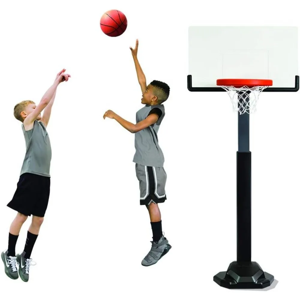 Verstelbaar groot postbasketbalsysteem voor buitenspel met professionele functies