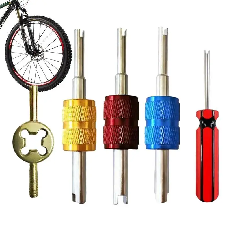 Valve Core Removal Tool 5Pcs Tire Snap In Short Rubber Valve Stem Valve Stem Puller Installer Tool For Cars Trucks Motorcycles