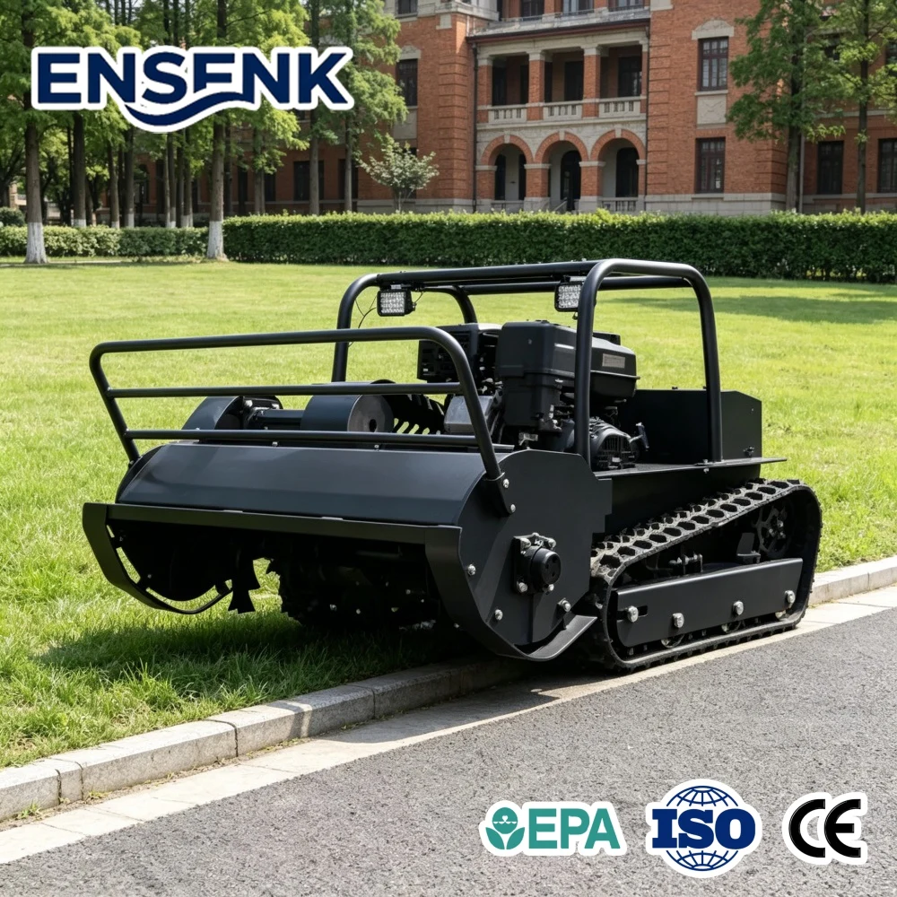 Customizable Remote Control Robot Lawn Mower Powerful Construction 500-800 mm Weeder Certified Clearance Commercial Grade