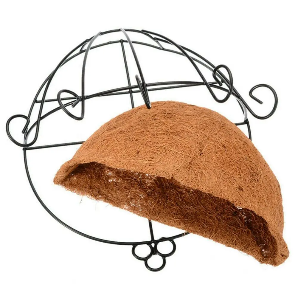 

Outdoor Indoor Flowers N1N Half Round Balcony Succulents Hanging Basket Garden Supplies Decoration Flower Pot