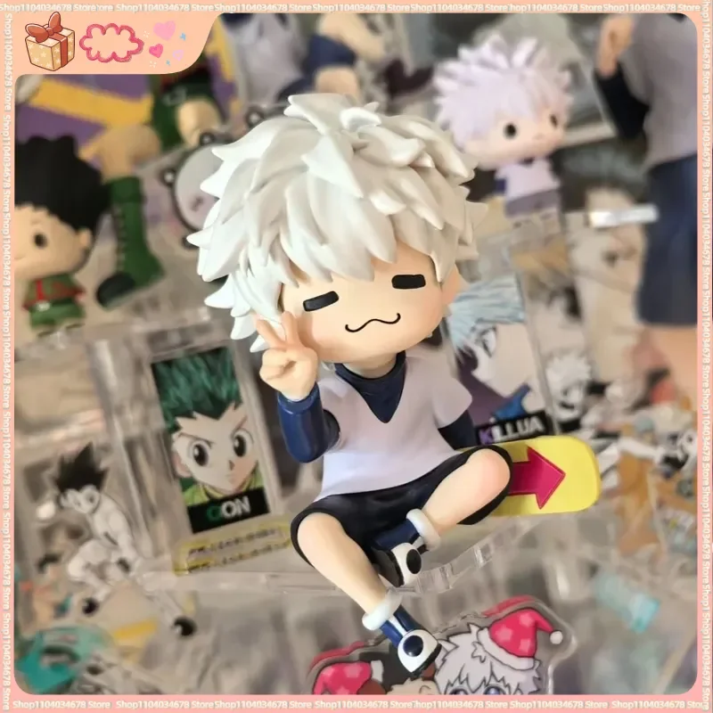 Figurka anime HUNTERxHUNTER w stylu Q, kot Killua Zoldyck, zabawka, ozdoba na biurko, model kolekcjonerski, zestaw do samodzielnego montażu, prezent