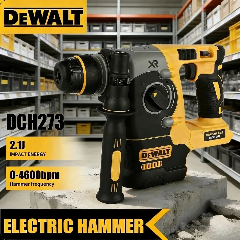 

Dewalt Cordless Rotary Impact Hammer Drill Cordless Brushless 2 Modes SDS Metal Concrete Breaker Jackhammer 18V20V Tools