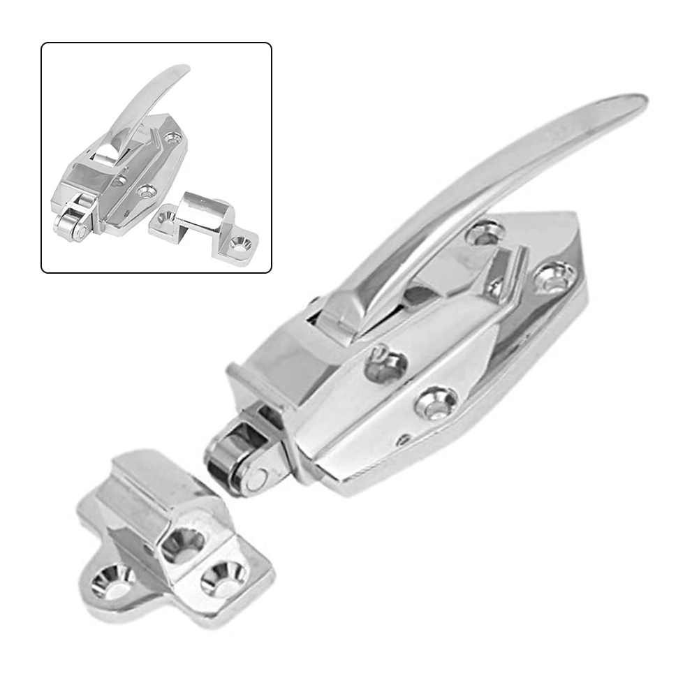 Pestillo de fácil instalación, manija de puerta de refrigerador, acero inoxidable 304, resistencia excepcional a la deformación, seguridad del frigorífico