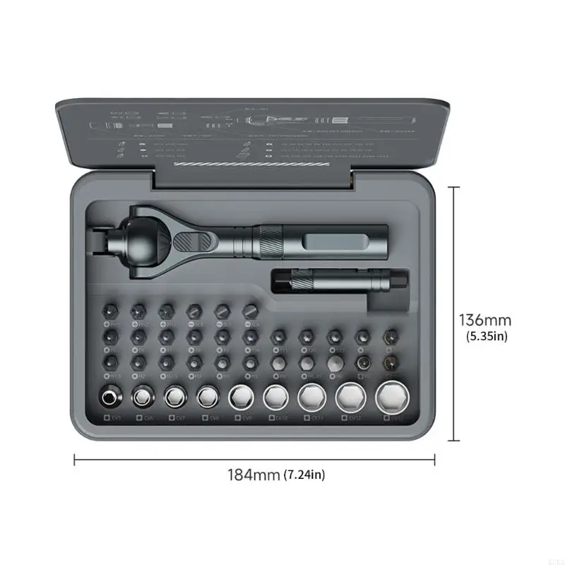 K3KA كاملة 40piece من مفك البراغي المطبخ مجموعة من الصلب الأسنان الدقيقة #3
