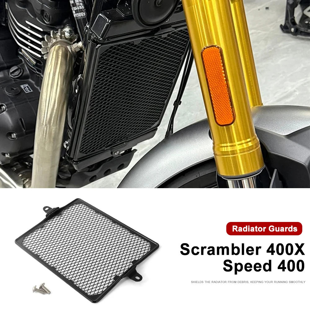 

New For Speed 400 Speed400 Scrambler 400X 400 X 2024 2025 Motorcycle Accessories Radiator Grille Guard Cover Protection Parts