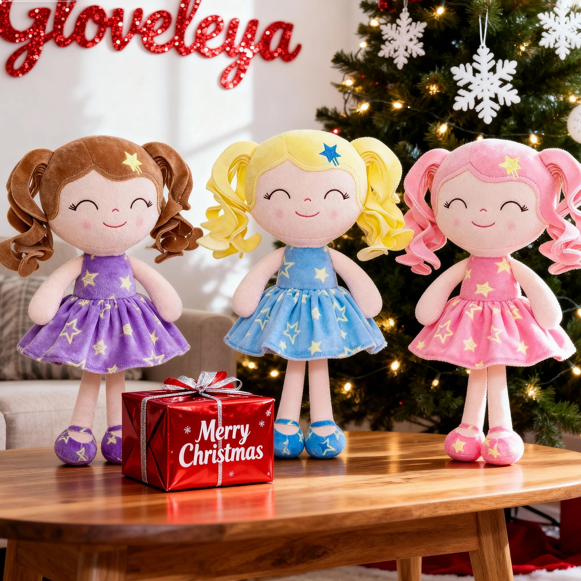 NEW Plush Toys Girl Gifts for Kids Baby Lovely Soft Doll Toys Girl‘s Birthday Gift Princess Limited Curls Stuffed Dolls 30