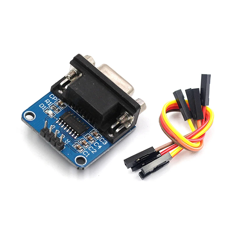 RS232 to TTL module 2nd generation serial port module download line small board flash board MAX3232 send 4 DuPont lines