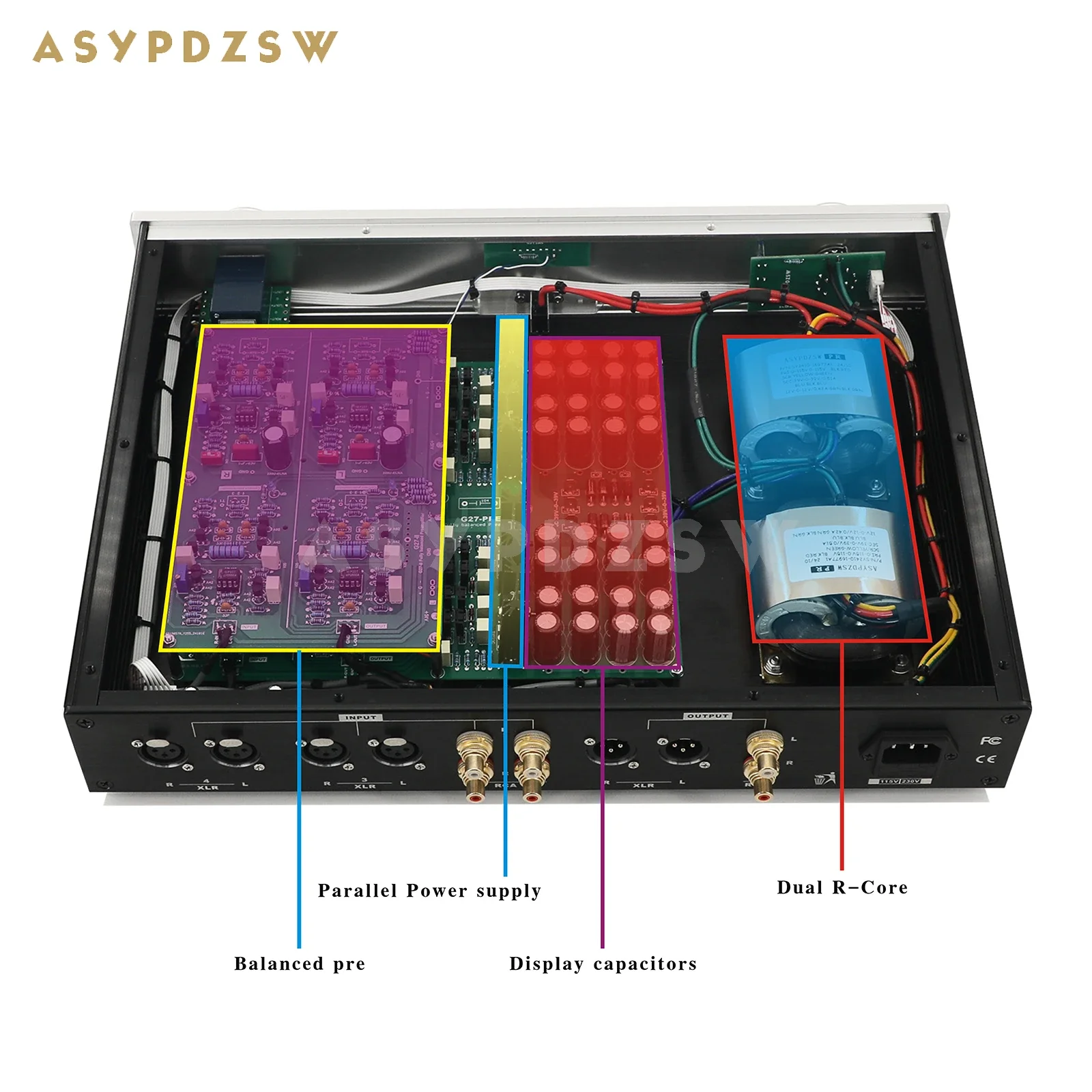 HI-END G27 Sonido auténtico natural de alta resolución Base de preamplificador totalmente equilibrado en circuito Goldmund-27