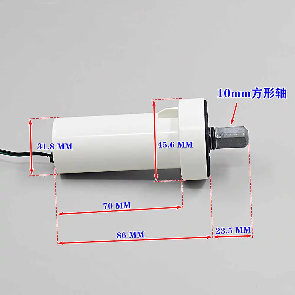 

DC24V Gear Motor 20RPM All Metal Gear Box 8Kg.cm High Torque Gear Motor 27MA Waterproof Reduction Motor Gear Motor