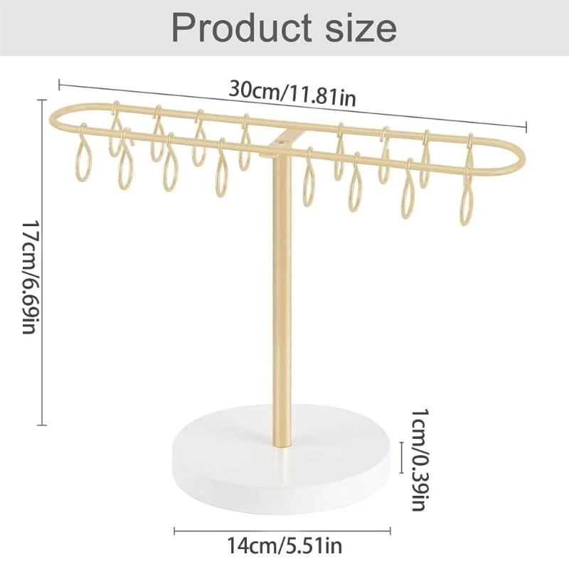 G92D Metal Hair Clip Display Rack Multifunctional Jewelry Hairband Stand Perfect for Organizing Headbands and Accessories