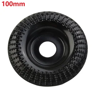 4-İnç yuvarlak bir açı ahşap, taşlama tekerlek aşındırıcı disk açı değirmeni bitirmek için tungsten karbür 22mm delik, wrap zımpara oyma döner aracı Ahşap için 6 büyük satış, burgu kılavuzu - №3