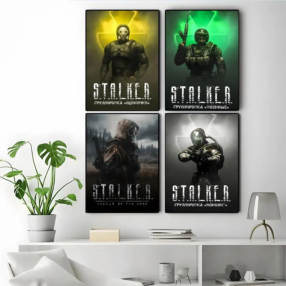 Game STALKER 2 Poster Poster Self-adhesive Art Waterproof Paper Sticker Coffee House Bar Room Wall Decor