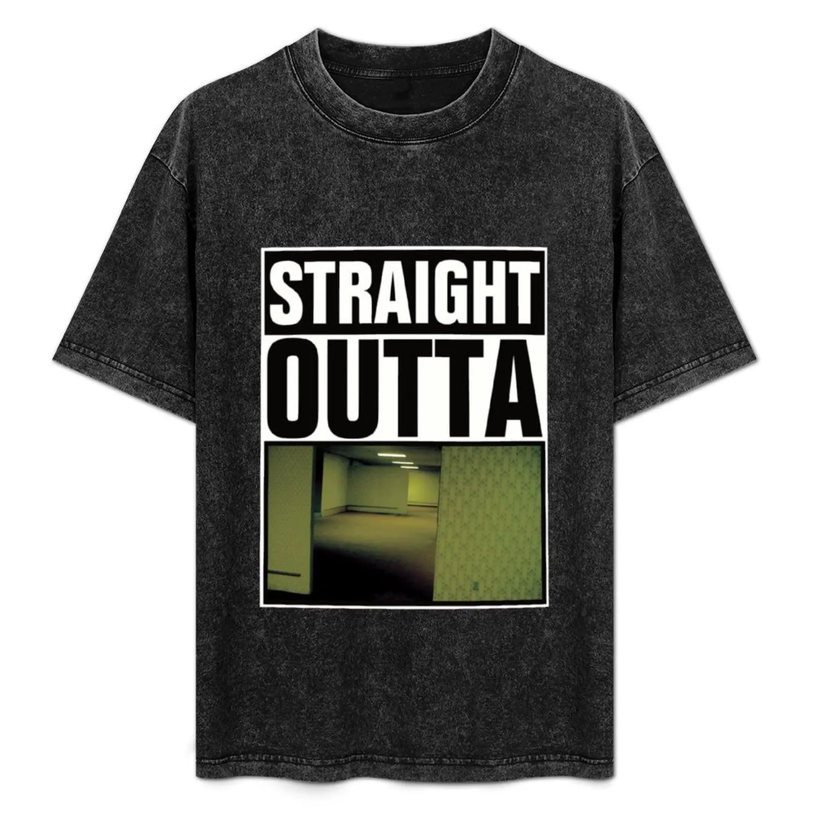 Straight Outta The Backrooms T-Shirt vintage t shirts blanks tops quick-drying clothes for men