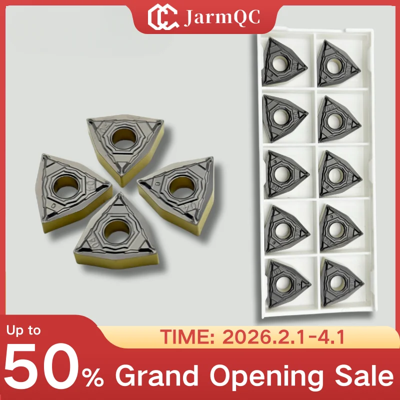 

10 шт. WNMG080404 WNMG080408 Высокоточные токарные пластины для ЧПУ станков, стальные, для точной обработки, с CVD-покрытием, твердосплавные вставки