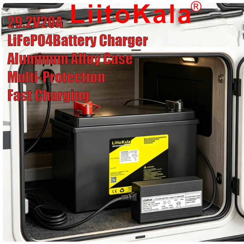 Liitokala 4S14.6V 8S 29.2 V 20A  Fast High Power Charger 25.