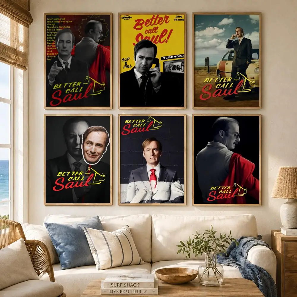 TV Series B-Better Call Saul Poster Versatile HD Waterproof Wall Art Self-Adhesive Decor for Any Space Ideal Gift