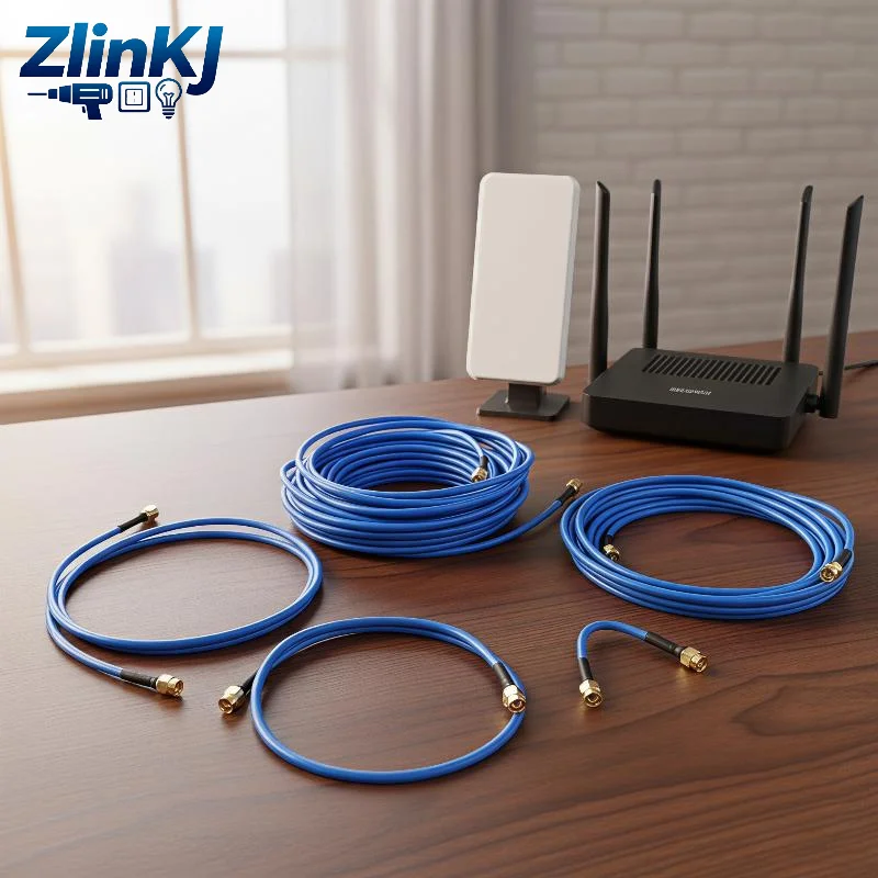 SMA Male to SMA Male Plug RG402 Semi Flexible Coaxial Cable High Durability for Base Station Antenna Telecom Maintenance