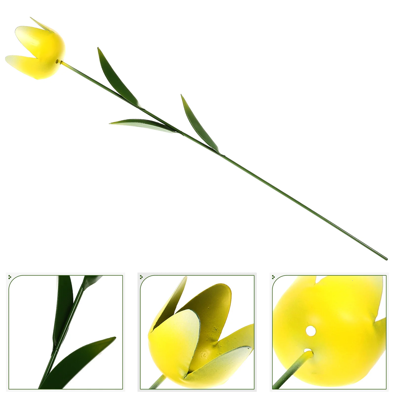 

Metal Garden Yard Decoration Outdoor Patio Flower Stakes Spring Lawn Metal Flower Decor Decorative Garden Stakes