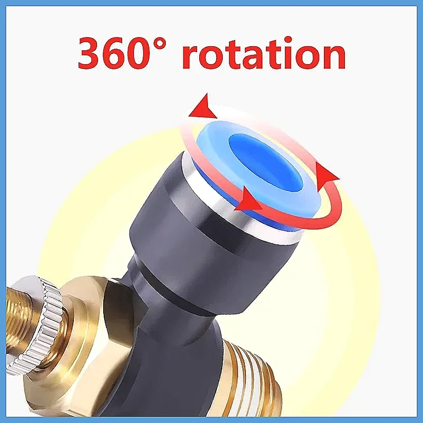 20/50/100PCS Pneumatic Speed Control Valve 1/8 1/4 3/8 1/2 Thread Adjustable Air Throttle Fitting Controller 4/6/8/10mm Hose