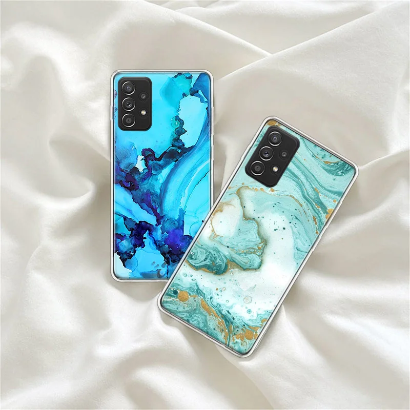 Vintage Marble Crack Wallpaper Phone Case For Galaxy A12 A22 A32 A42 A52 A52S A72 Samsung A73 A53 A33 A23 A13 A9 A8 A7 A6 Plus C