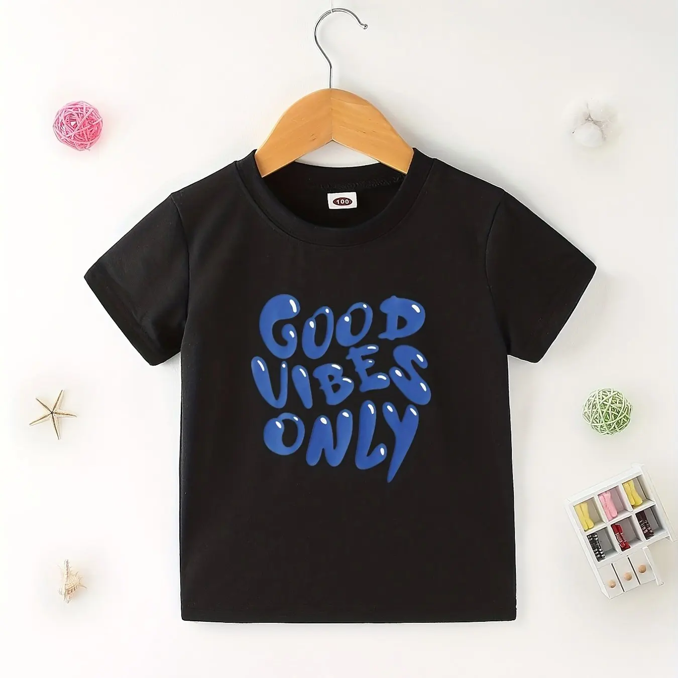 

Good Vibes Only T-Shirt for Kids - Cute and Positive Graphic Tee - Comfortable and Stylish Summer Wear - Unisex Design