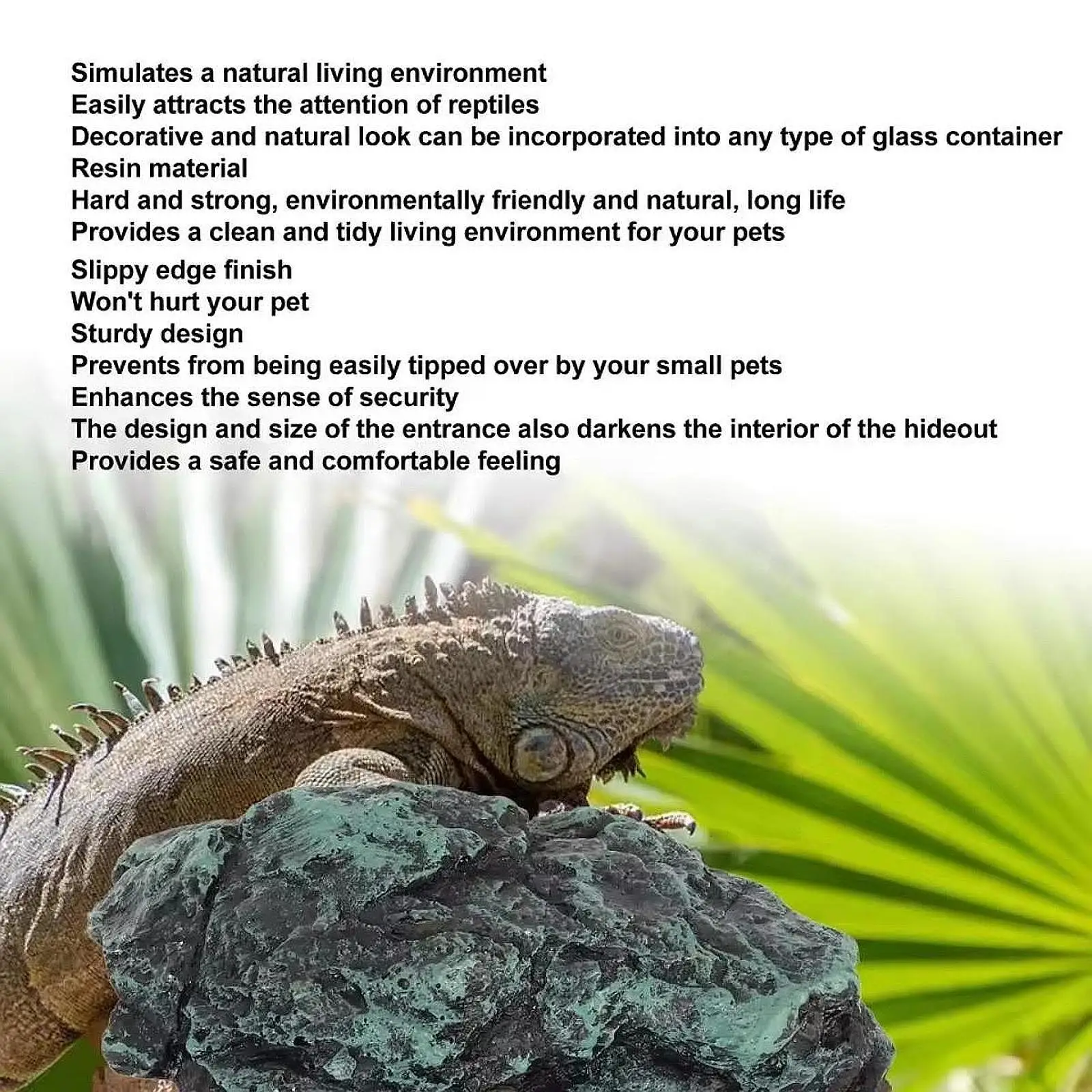 Turtle Basking Cave Tortoise Resting Terrace Shelter Simulation Terrarium