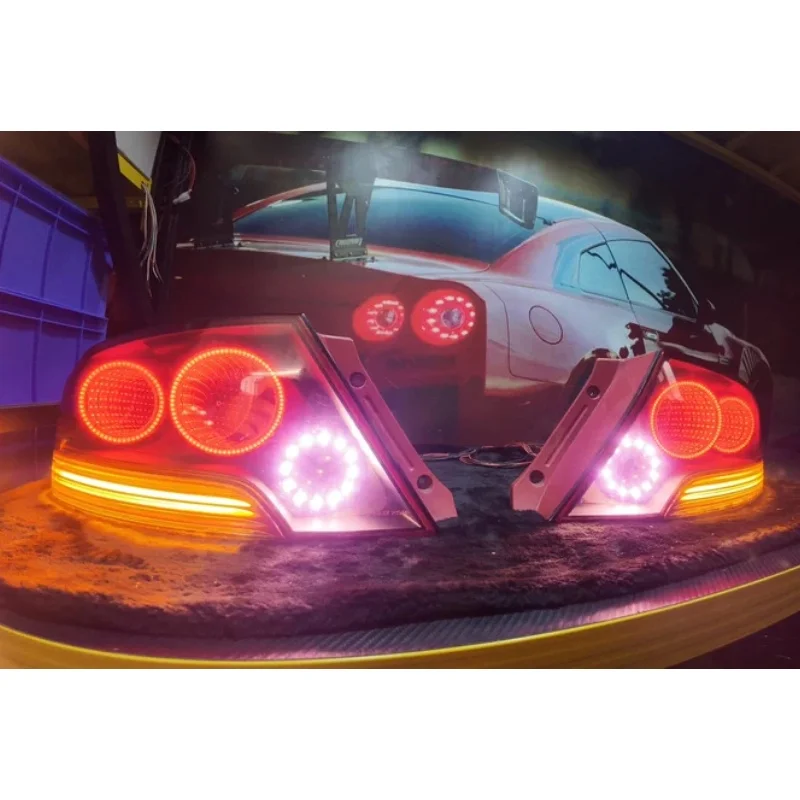 

Taillight Assembly For Mitsubishi EVO Modified Turn signal Driving Brake rear Light Car accessories