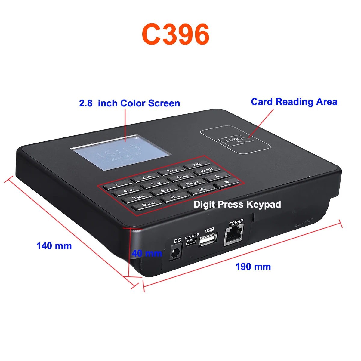 WiFi Proximity RFID IC NFC Card Time Attendance Machine Smart Card Clock System Employee Checker Assistance with Battery Option