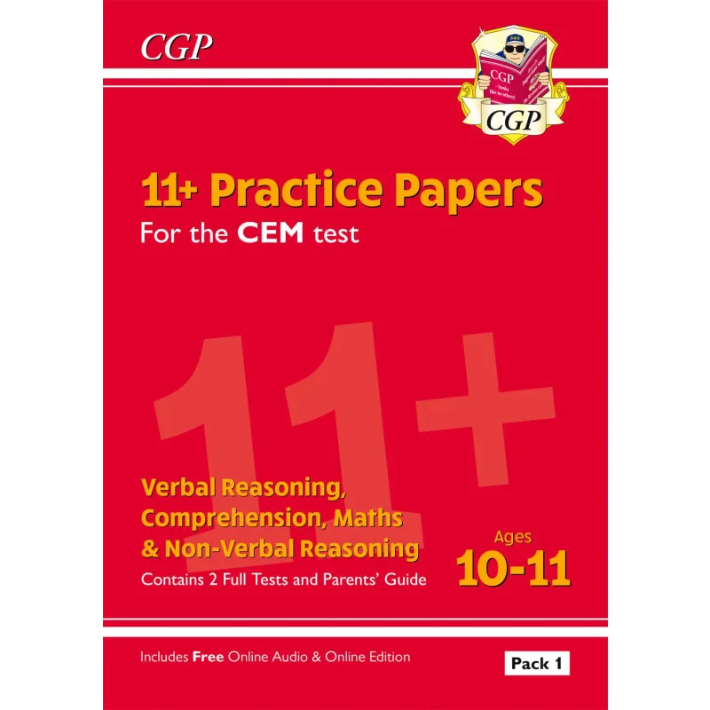 

11 CEM Practice Papers Ages 1011 Pack 1 With Parents Guide Online Edition CGP Books 9781789082166
