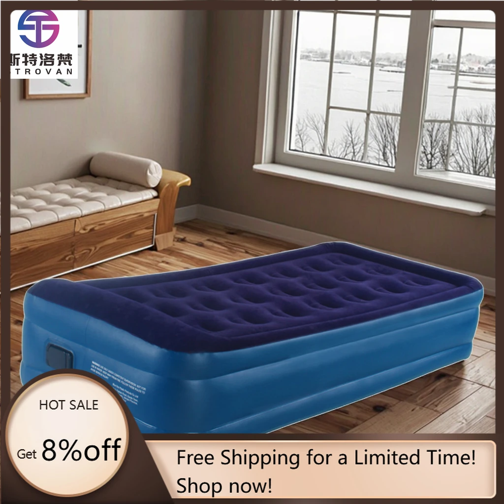 

STLF WJW Ultra-Thick Inflatable Air Mattress Foldable PVC for Bedroom Outdoor Camping Modern Reinforced Ground Sleeping Pad Home