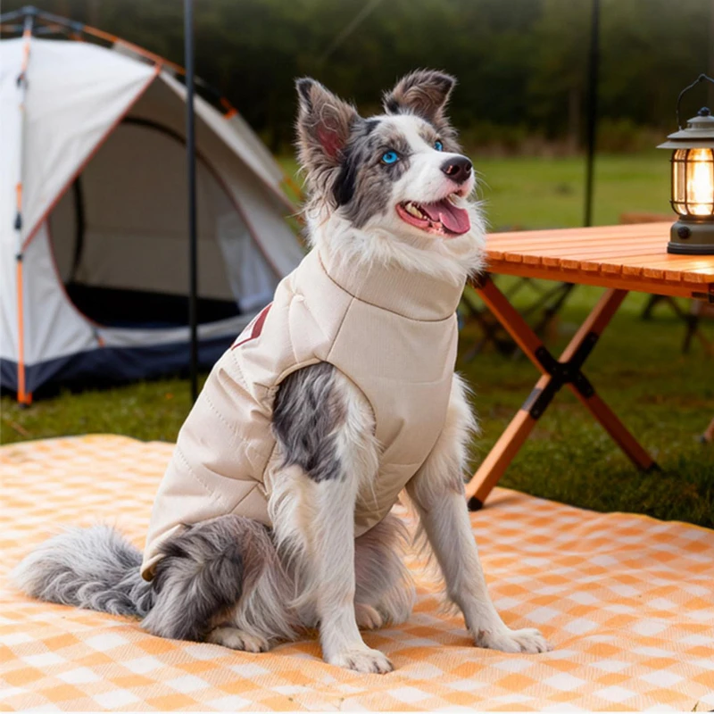 Одежда для собак, зимняя одежда для домашних животных, хлопковая куртка, непромокаемый теплый жилет для собак, теплая одежда для больших собак Аляска, пальто для щенков