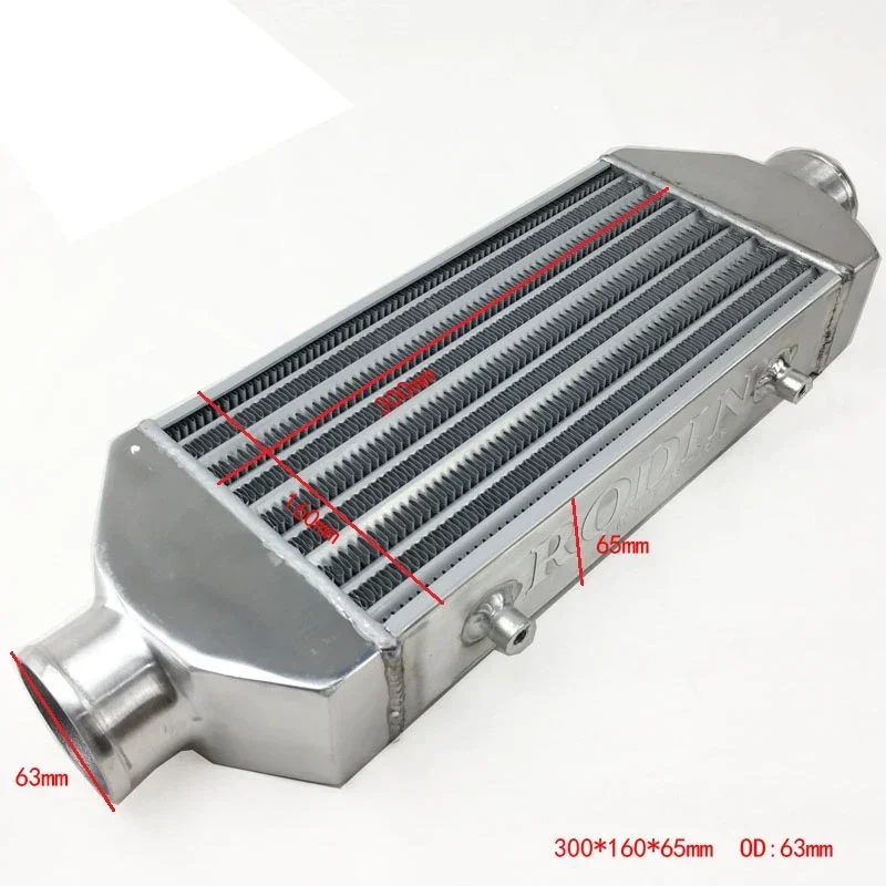 Front Mount intercooler  300*160*65mm Universal Turbo Intercooler bar&plate OD=63mm  RODIN