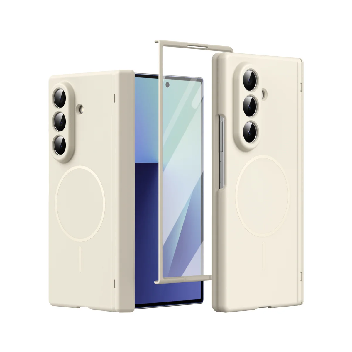 Scharnier-Schutzhülle mit Magnetischer Stoßdämpfung für Samsung Galaxy Z Fold 8 7 6 5 4 3 5G für Magsafe Fold7 Fold6 Mattierte Abdeckung – Detail 17