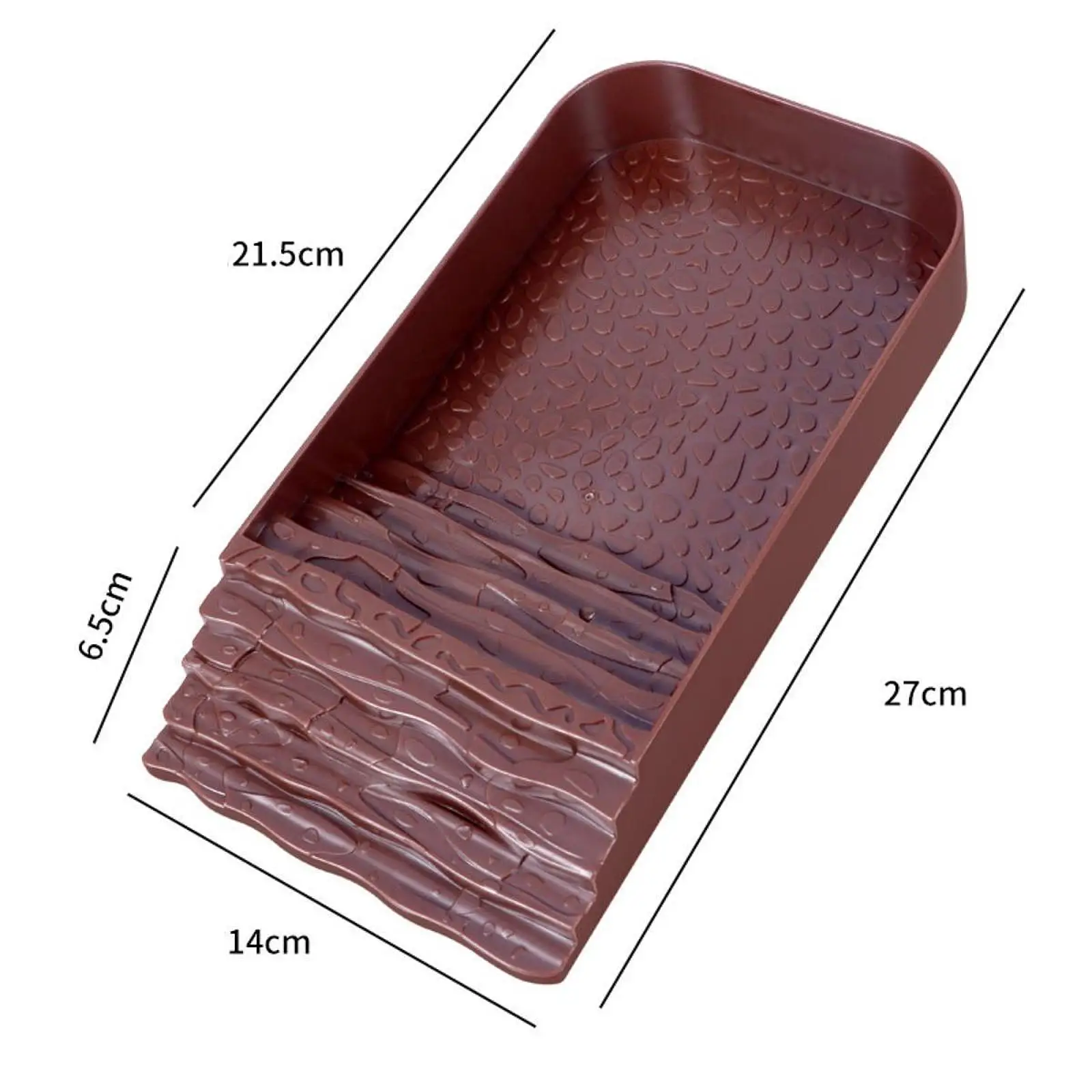 Large Turtle Water Dish Reptile Feeding Bowl ABS Plate for Terrarium Tank Habitat Tortoise Accessories view 5