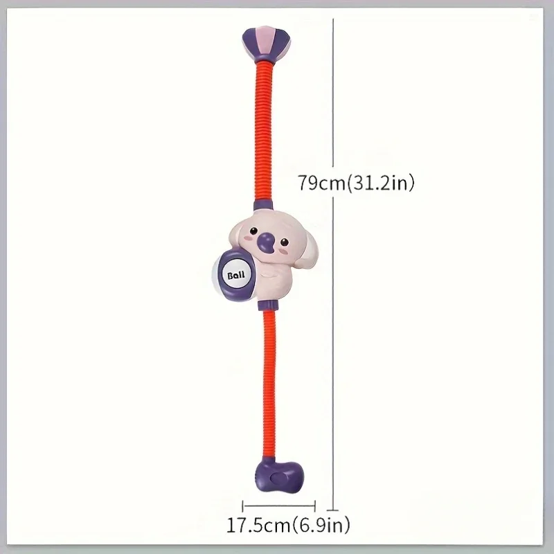 1 zestaw prysznica elektrycznego Cartoon Cute Little Elephant, 360 ° Głowica do mycia wodą strumieniową, opryskiwacz do kąpieli dla dzieci, zabawka do zabawy w wodzie w łazience