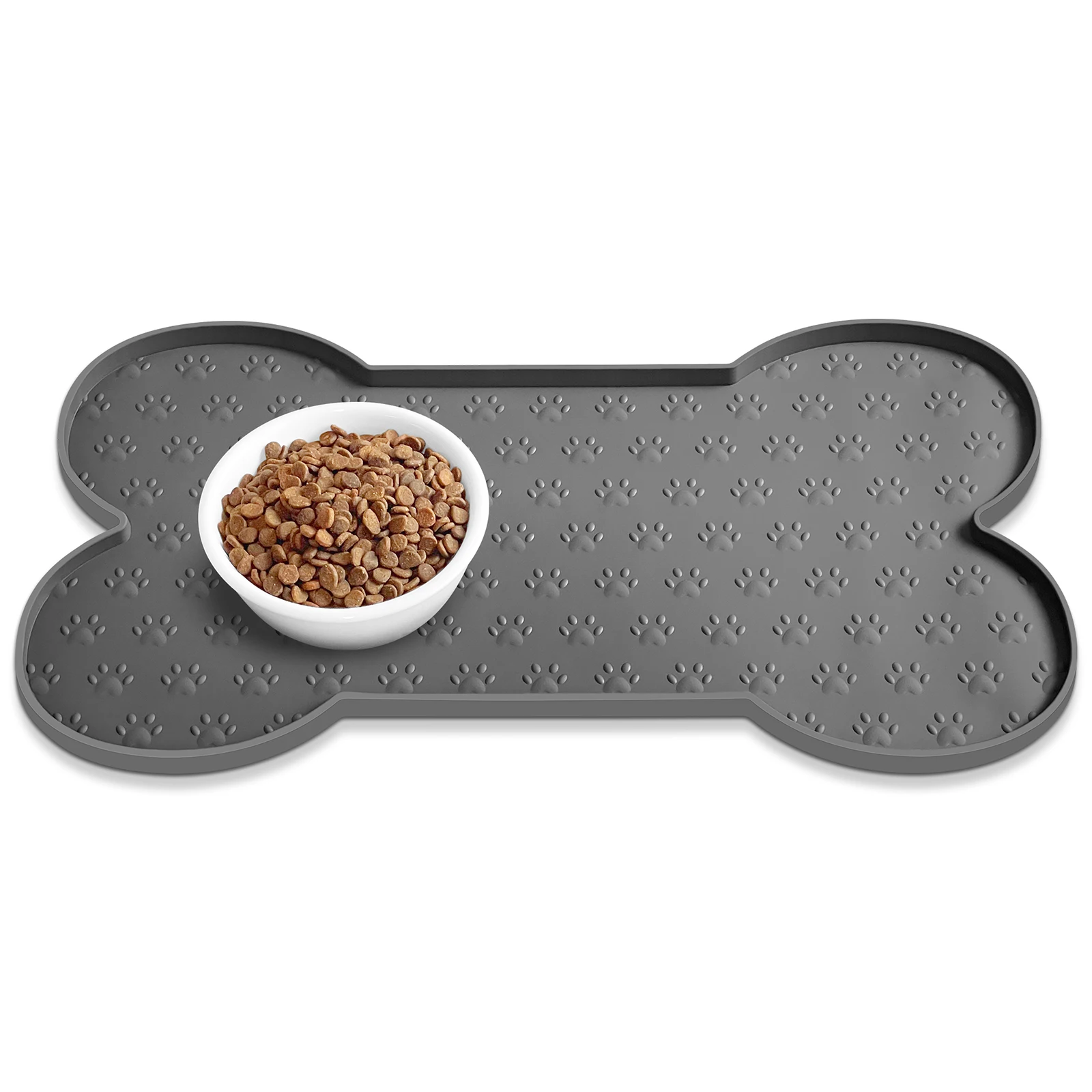 Pet Feeding Mat Silicone Dog Food Mat Anti-Slip And Waterproof Dog Bowl Mat,Thickened Dog And Cat Mat For Food And Water