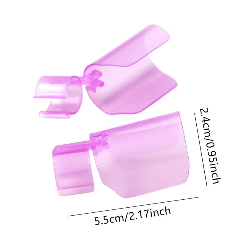 10 protectores de uñas de grado alimenticio, protectores de dedos anti-manchas para secado y pintura sin manchas, herramientas de manicura reutilizables