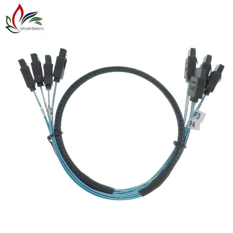 

4/6 pcs/set Sata To Sata Cable 6 Ports/Set Date Cable Sata 7 Pin To Sata 7 Pin Sas Cable 6Gbps HDD Splitter Cable For Server