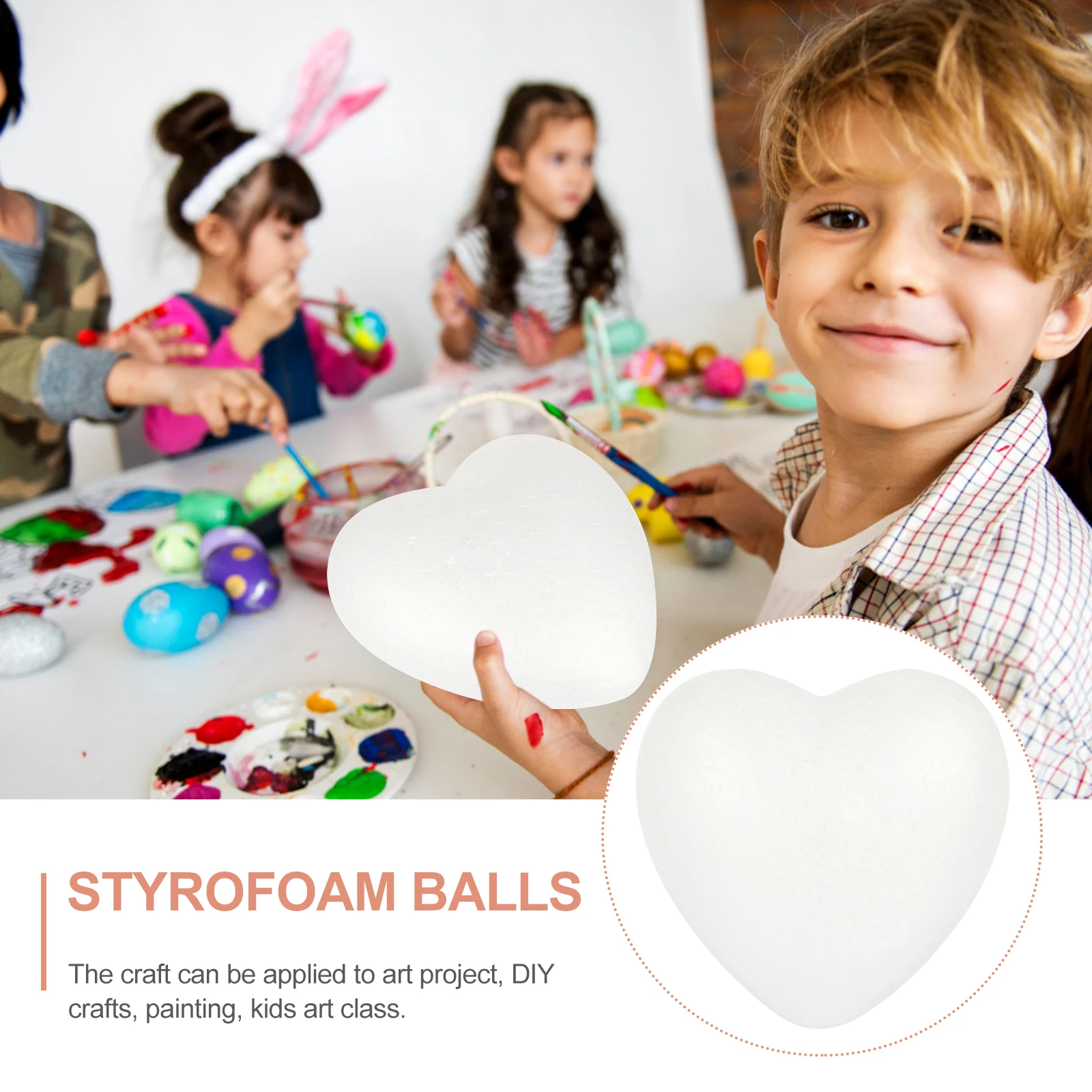 

Love Decoration Craft Foam Hearts Polystyrene Shape Wreath Balls Diy Decorations Eva Christmas