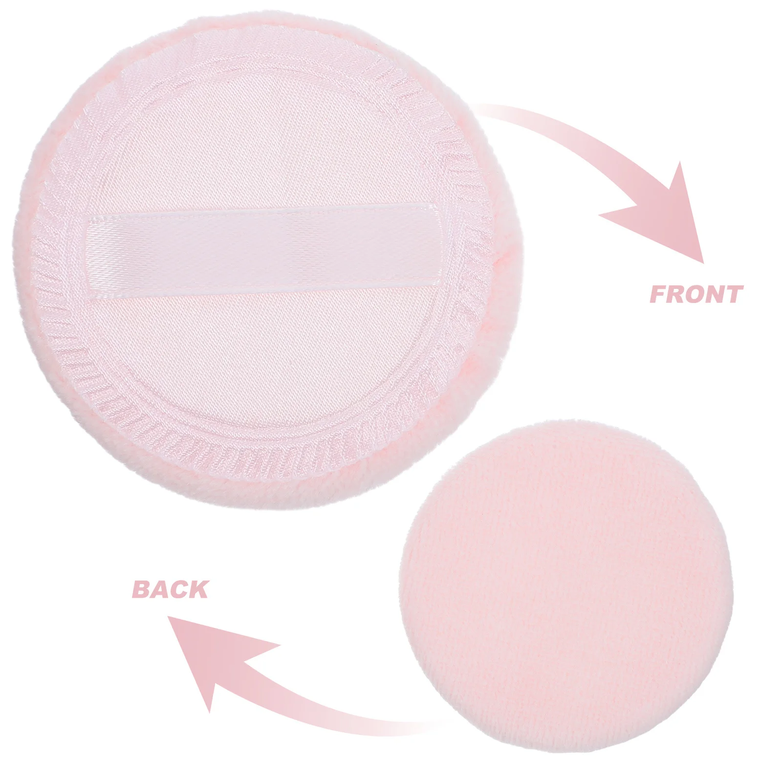 4 stuks losse poederdons zachte huidtoepassing gemakkelijke foundation make-up tool voor gezichtscosmetica M-formaat