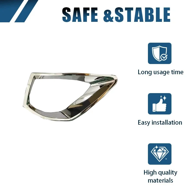 NEW HNROCK Front fog lamp frame cover, left and right decorative strips, bright strip guard for 2016-2019 Dongfeng Venucia T90