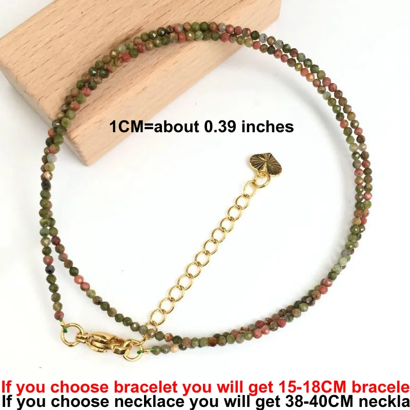 Facettierte Edelsteine 2-3mm Perlen Halskette Armband Kristall Quarz Achat Labradorit Amazon Choker Herren Damen Schmuck Party Geschenk – Detail 34