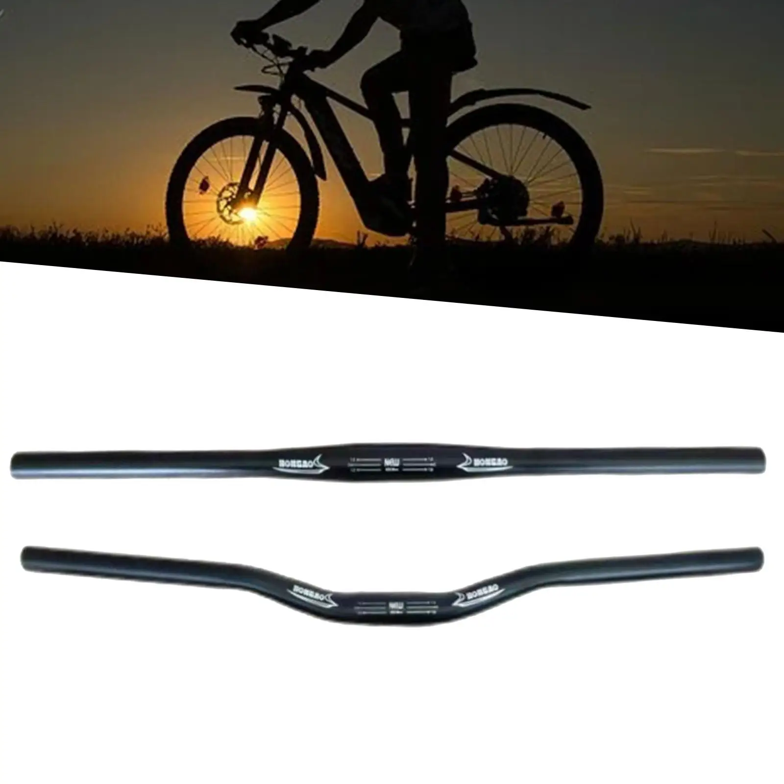 Sleek Aluminum Alloy Bike Handlebar for Enhanced Cycling Performance