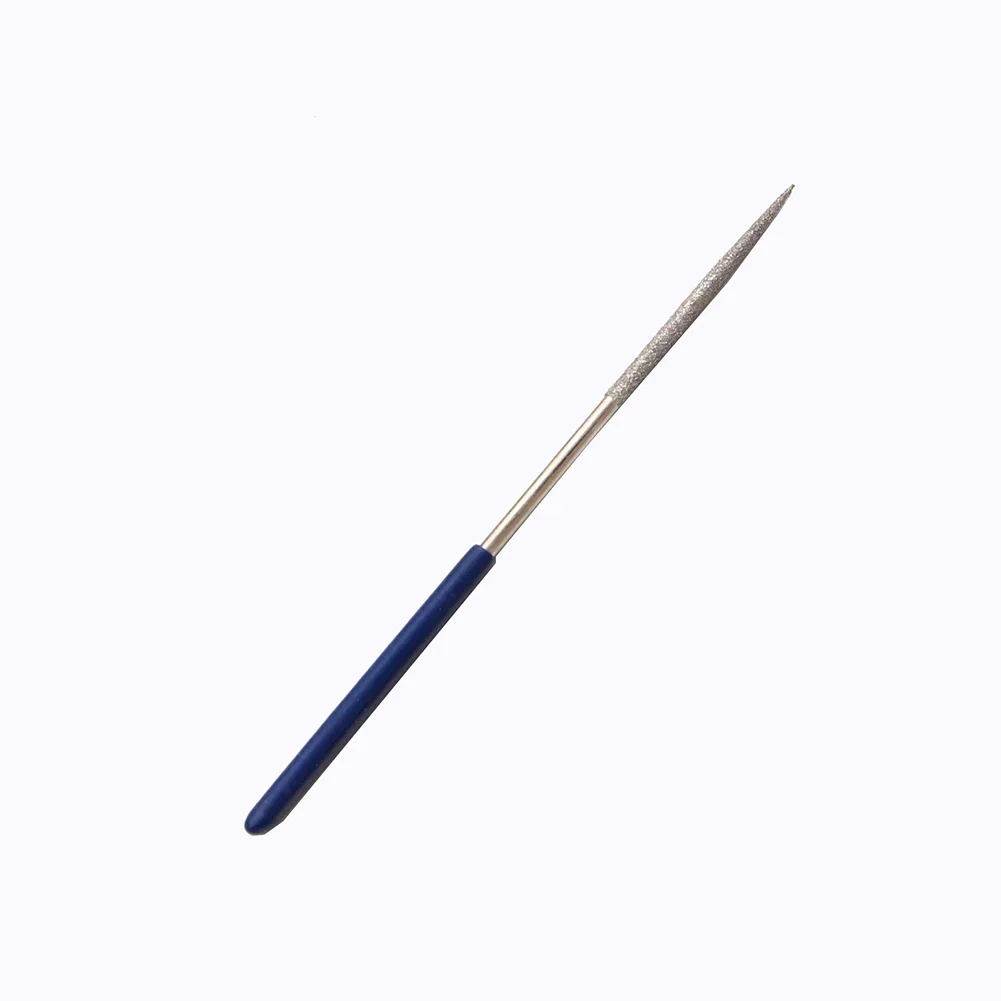 Imagem -04 - Round Diamond Grinding Head Shank Diamond File Needle File para Metal Engraving Carving Polishing Hand Tools 140 mm mm Pcs