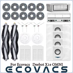 For Ecovacs Deebot X1e OMNI Vacuum Cleaner Robot Filter Side Brush Cleaning Cloth Spare Parts Dust Box Accessories